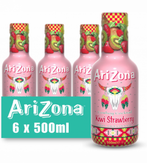 Arizona Cowboy Cocktail Kiwi Strawberry (6 x 500ml)