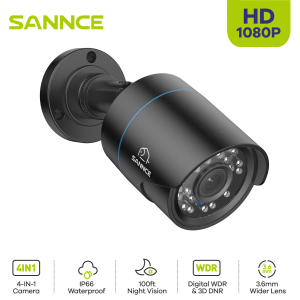 SANNCE 1080P Outdoor CCTV HD Bullet Camera Home Surveillance Security System