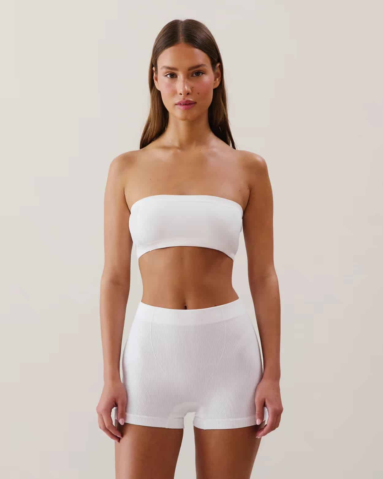 Bandeau Strapless Bra That Actually Stays Up Breathable Comfy Silicone Grip Band - Image 13