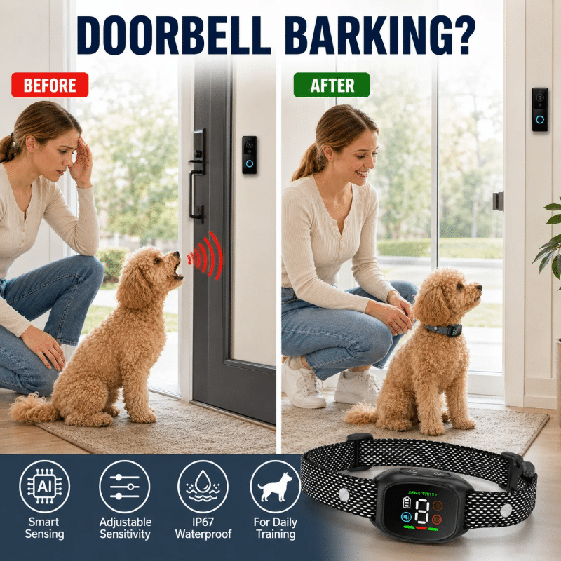 Smart Anti-Bark Dog Collar Stop Barking Pet Training Control IP67 Waterproof - Image 2