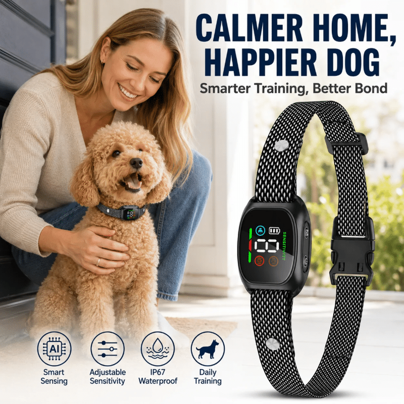 Smart Anti-Bark Dog Collar Stop Barking Pet Training Control IP67 Waterproof - Image 6