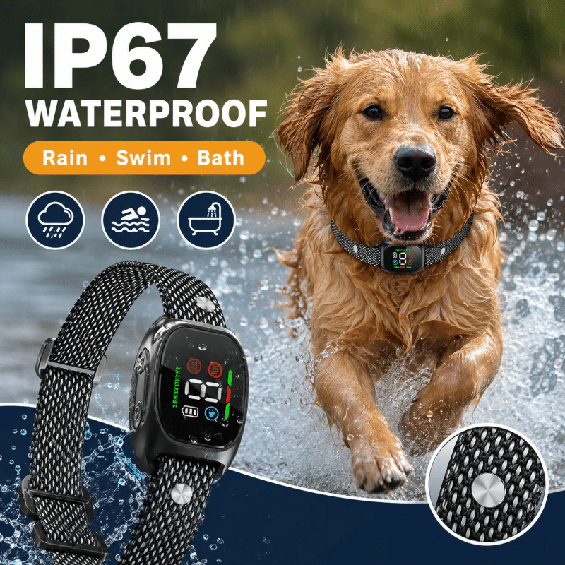Smart Anti-Bark Dog Collar Stop Barking Pet Training Control IP67 Waterproof - Image 7