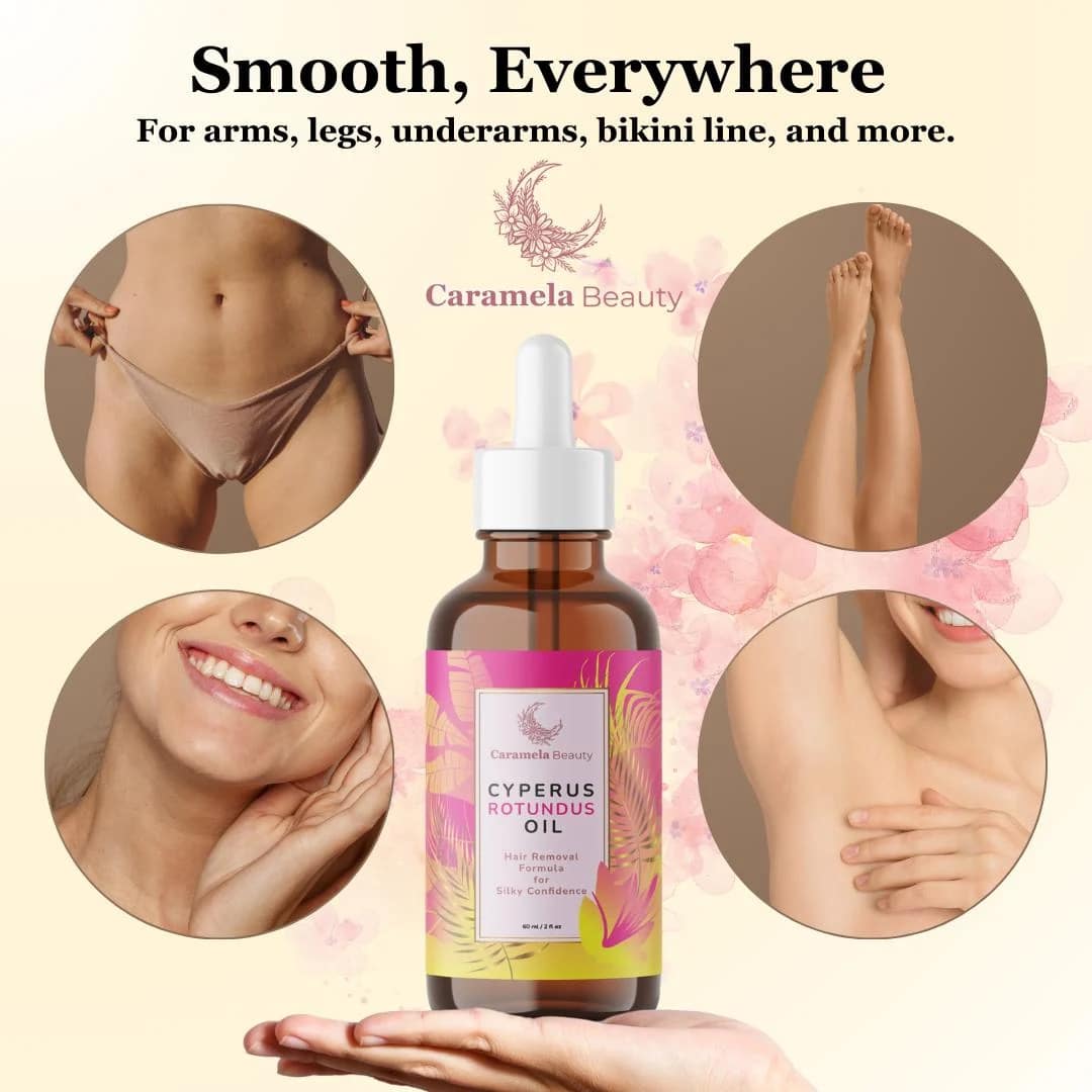 Cyperus Rotundus Oil 60ml - Natural Hair Removal Formula Reduce Body Hair Growth - Image 7