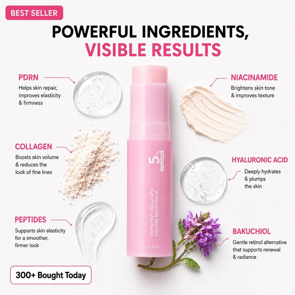 Medicube PDRN Pink Collagen Volume Multi Balm Stick Anti-Aging Face & Body - Image 4