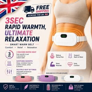 Electric Heating Pad Menstrual Period Pain & Endometriosis Relief Massage Belt