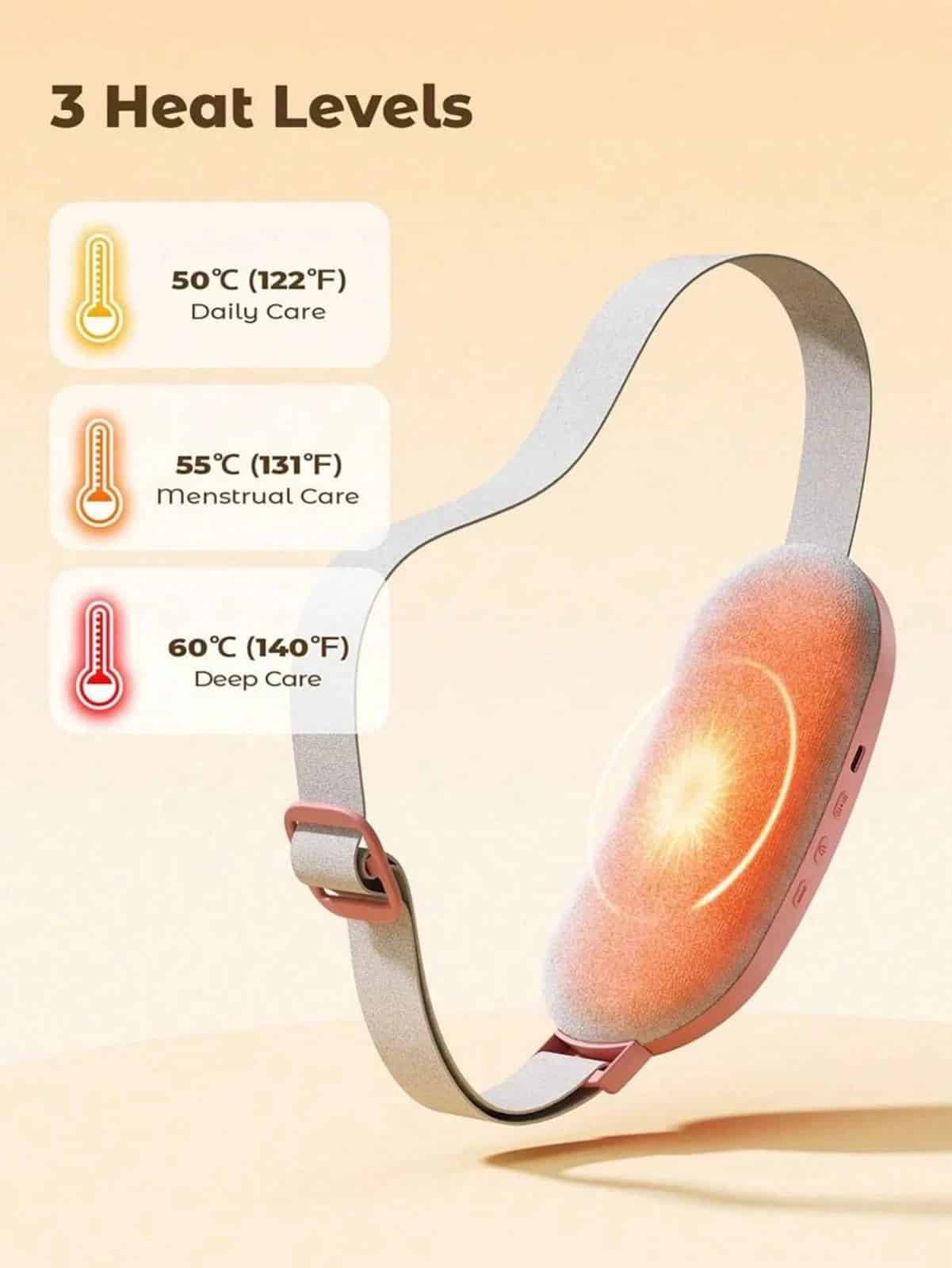 Electric Heating Pad Menstrual Period Pain & Endometriosis Relief Massage Belt - Image 5